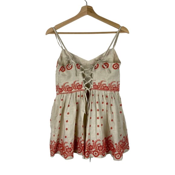 Anthropologie Lithe Linen Sandalwood Blouse Beige - Picture 4 of 11